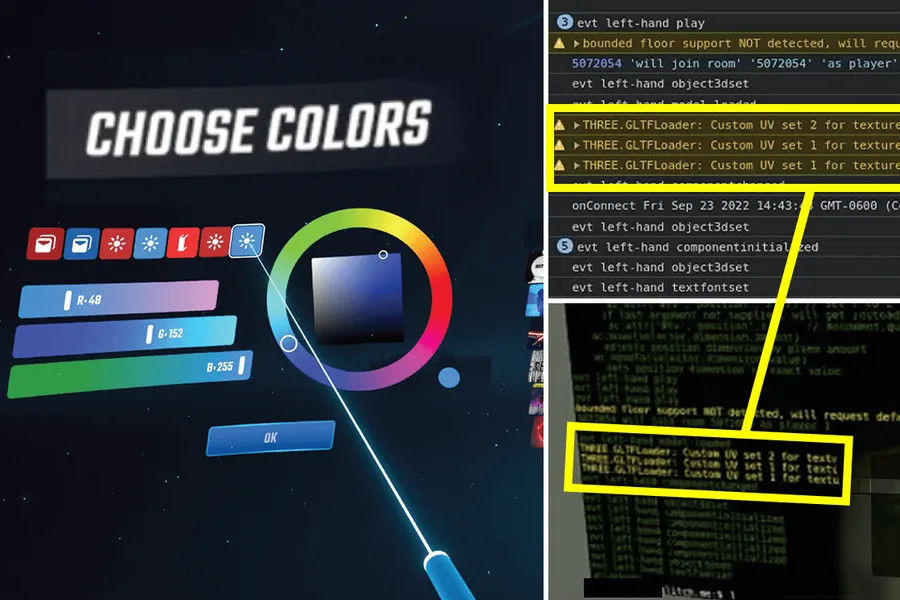 Examples of developers' development environments for XR Accessibility